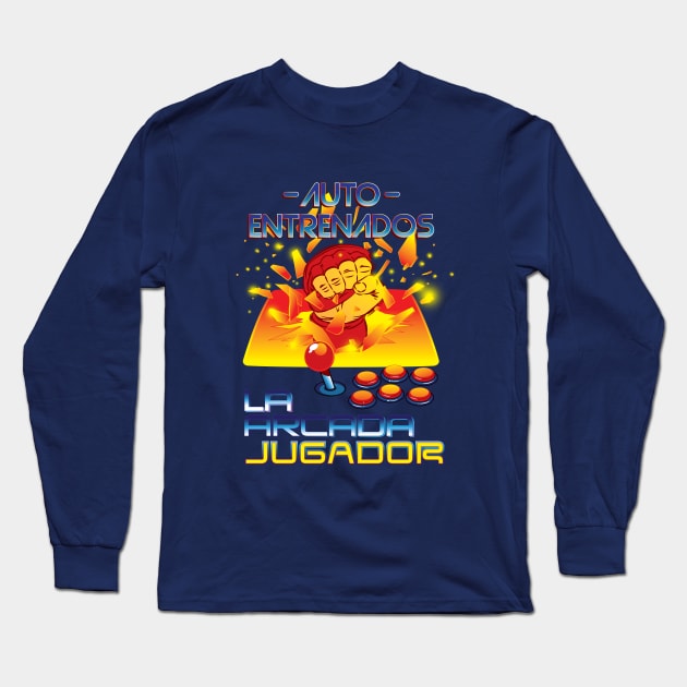 Auto Entrenados La Arcada Jugador Long Sleeve T-Shirt by manoystee